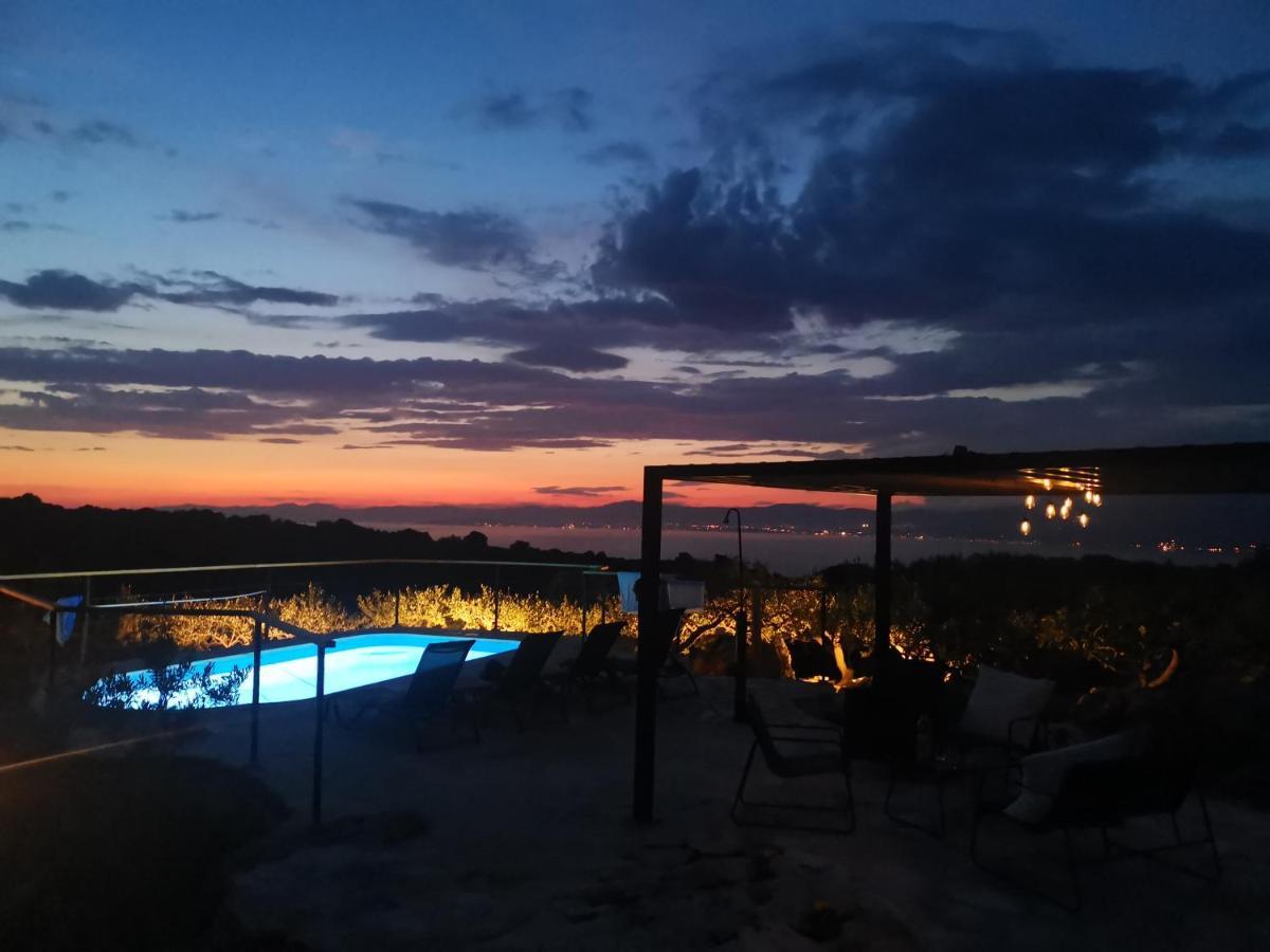 Škrip Robinson Crusoe Style House "Maslina"ヴィラ エクステリア 写真