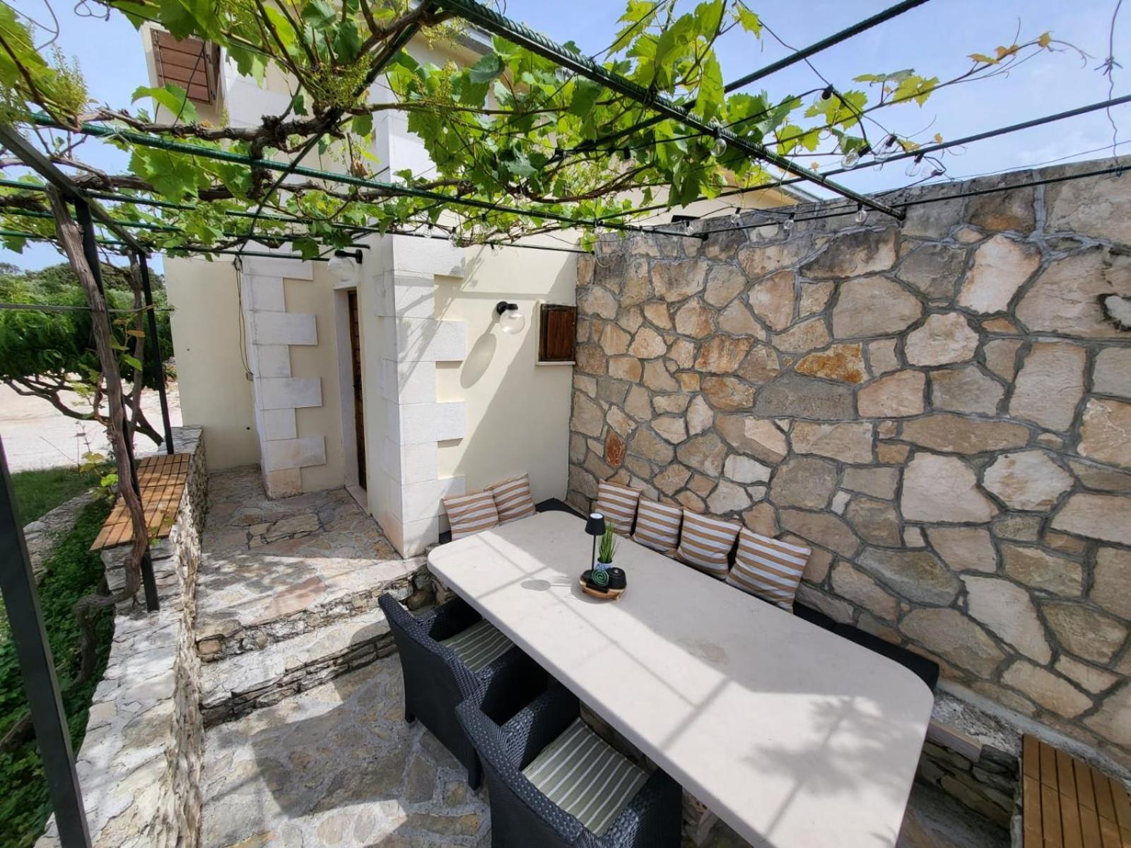 Škrip Robinson Crusoe Style House "Maslina"ヴィラ エクステリア 写真